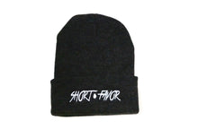 Load image into Gallery viewer, Charcoal Short Favor Beanie
