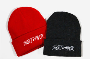 Charcoal Short Favor Beanie